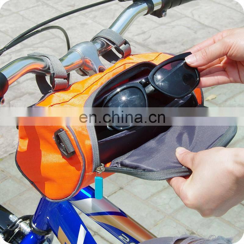 green waterproof handlebar frame bike bag for phone