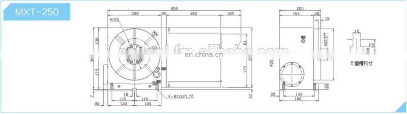 4 Axis CNC Machine Rotary Table Milling Machine Indexing Table