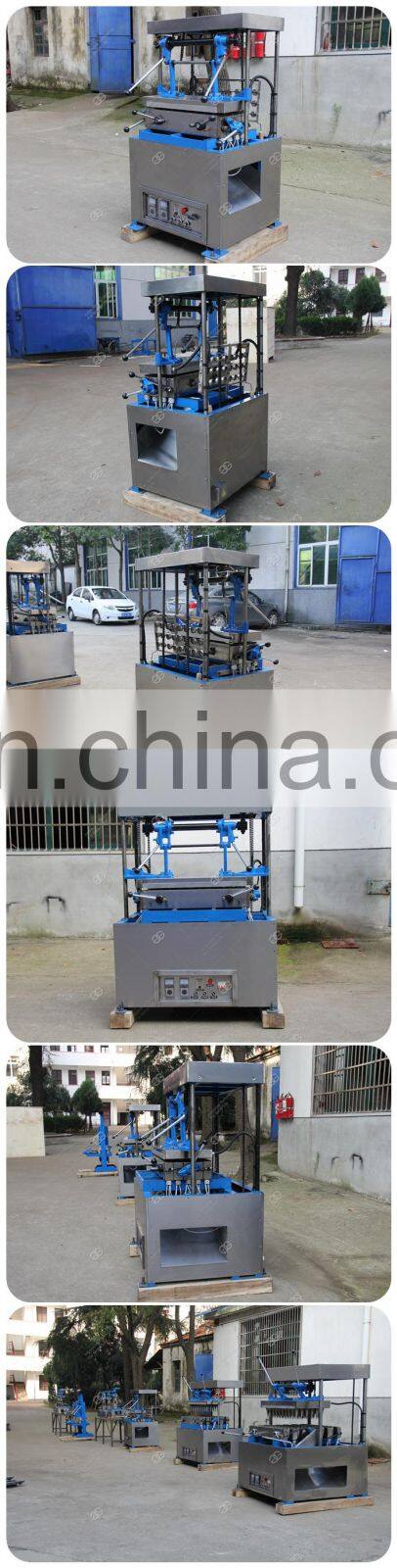 Semi-Automatic Pizza Cone Cup Forming Baking Wafer Snow Making Ice Cream Cone Moulding Machine