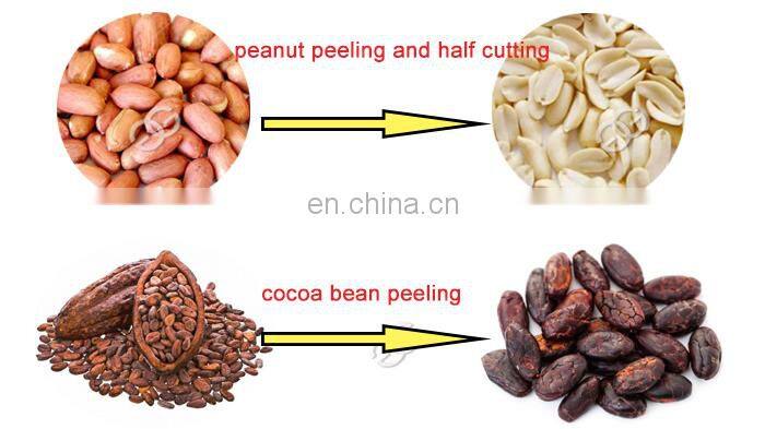 Electric Peanut Half Breaking Peeling Cocoa Beans Separation Machine