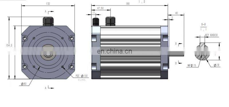 HFM032 24v 750w 3500rpm 2.04Nm 36.76Amp B3 B14 B34 B5 hall sensor bldc brushless dc controller motor for Home Appliance