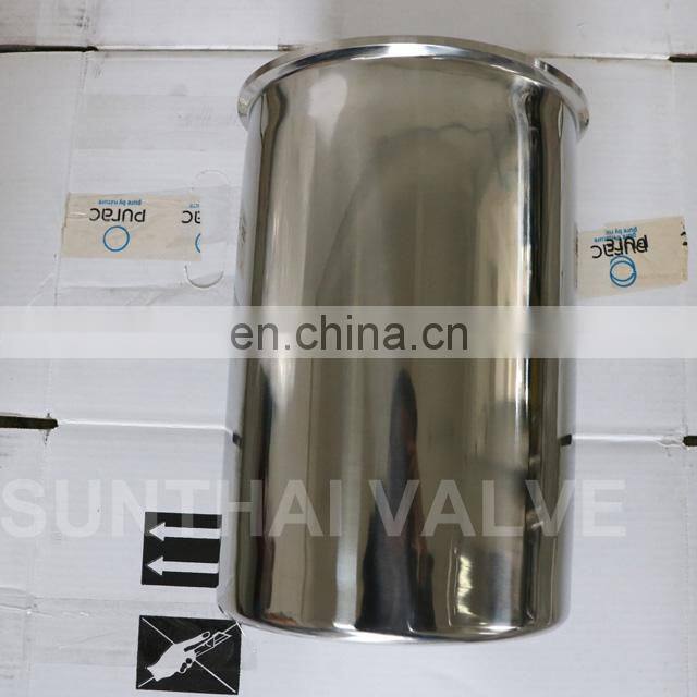 SS304 6"x12" tall recovery pot collection tank for bho extractor