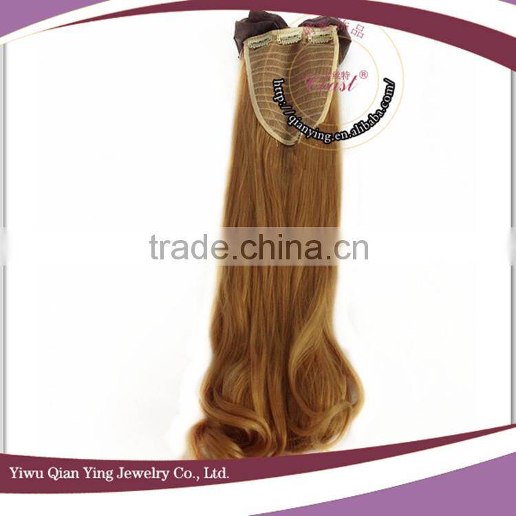fashion cheap easy clip brown natural way hair ponytail extensions