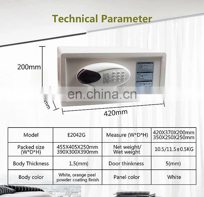 Hot international hotel supplies mini electronic cash money safe box