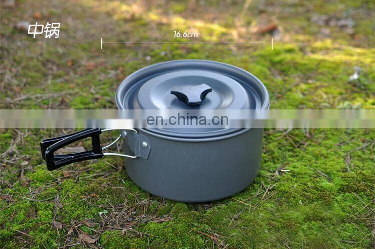 Outdoor Cookware Set combination of 4-5 people camping picnic set 5-7