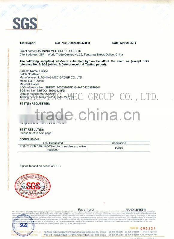 190mm Ice cream calippo tube