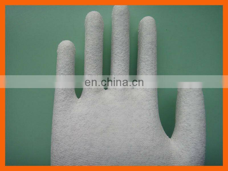 esd palm fit gloves with pu coated palm for safety and work