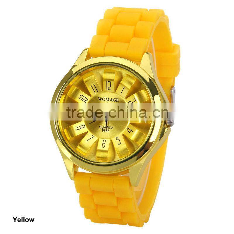 hot fancy high waterproof watch fashion TM silicone geneva watch