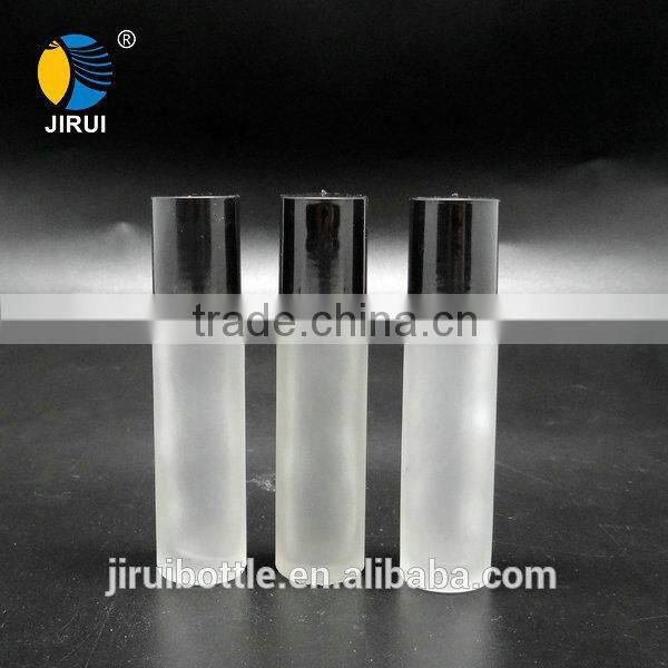 10ml frosted roll on glass bottle with cap