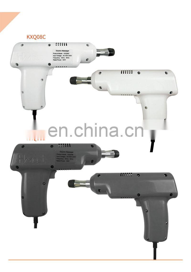 KXQ08C White Chiropractic Massager Electric Chiropractic Adjusting Tool with 4 Massage Heads