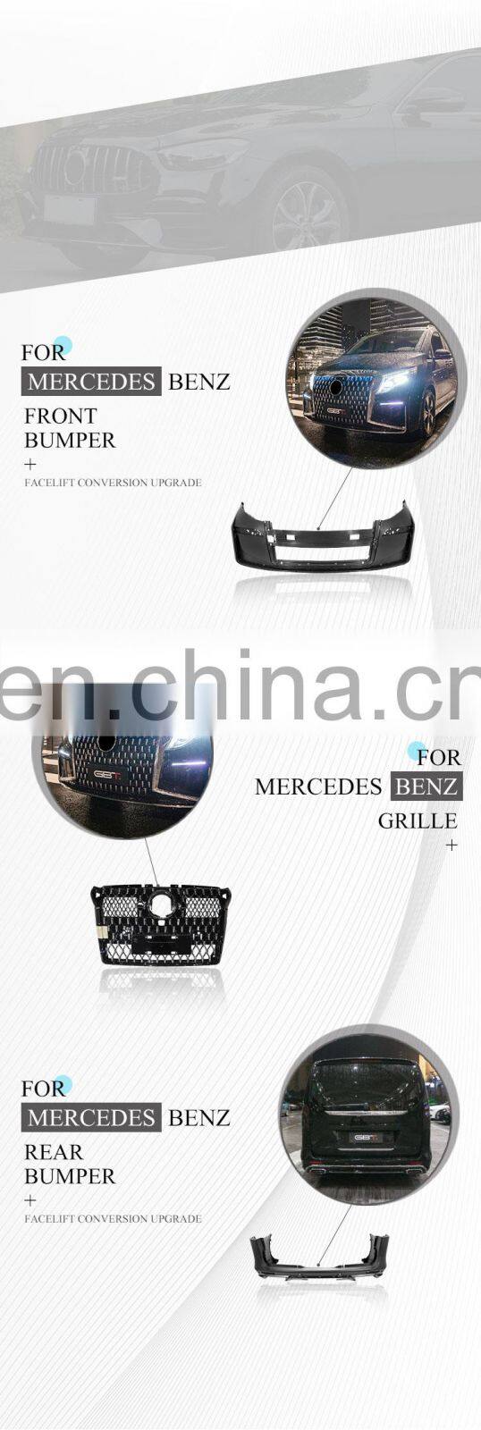 GBT drop shipping auto tuning parts body kit for vito w447 facelift for mercedes-benz vito v class body kit