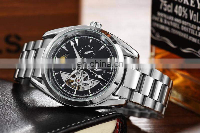 TEVISE 795A Automatic Mechanical Chronograph Men Watch Tourbillon Self-Wind Stainless Steel Luxury Gold Wristwatch