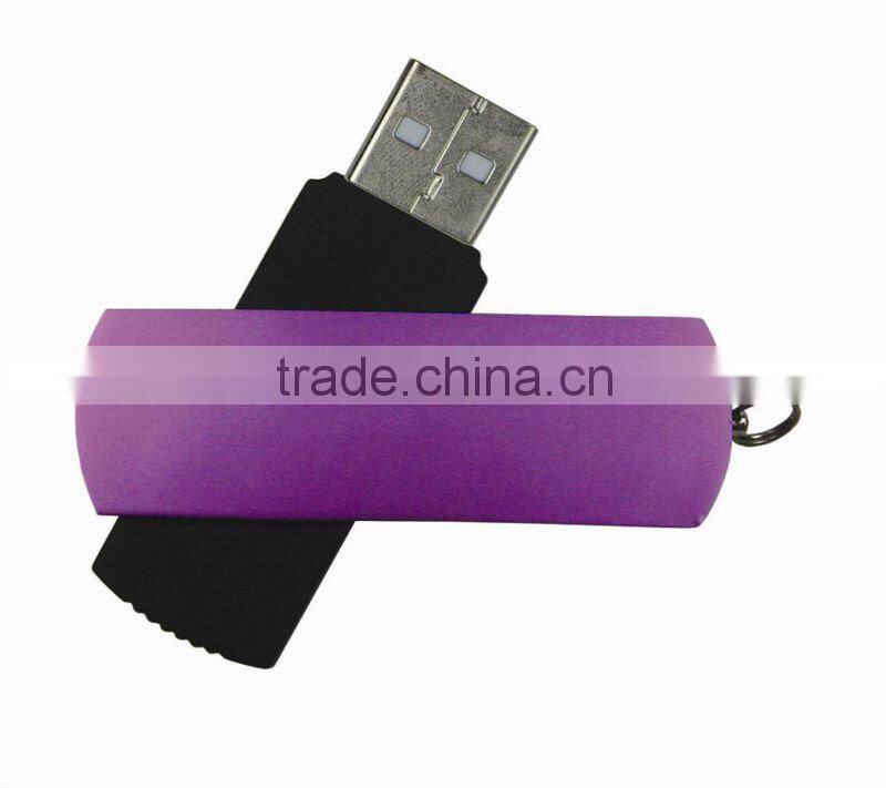 Silver swivel usb stick metal clip usb drive