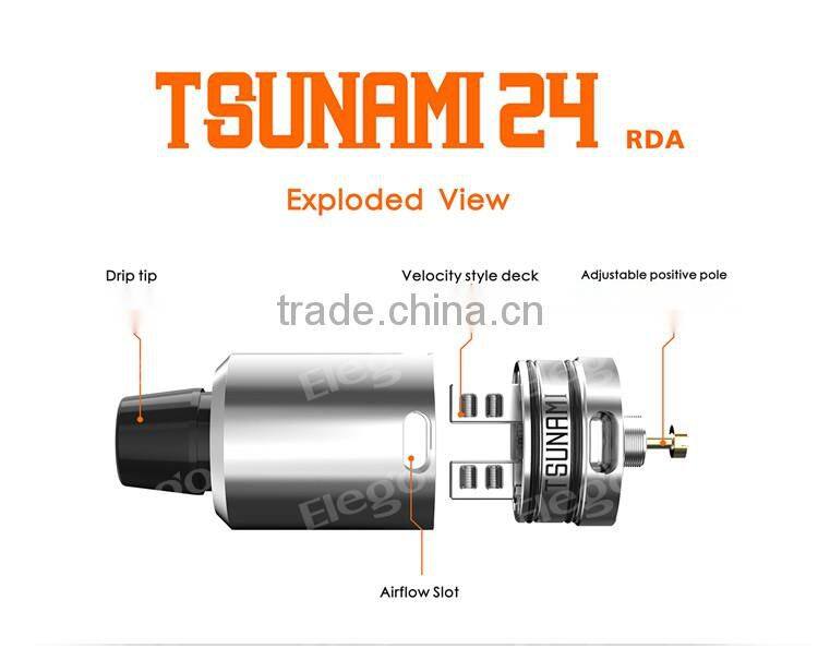 Geekvape New Product Geekvape Tsunami 24 Glass Tank RDA Atomizer