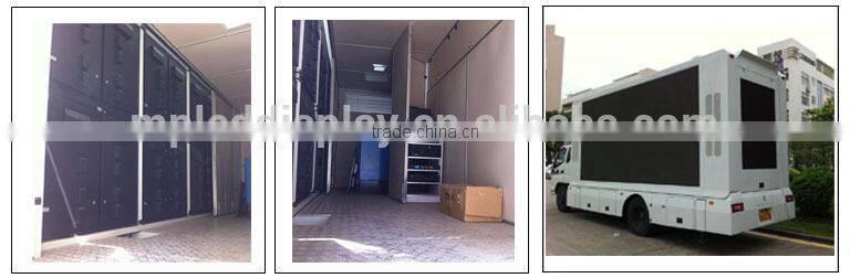 2015 Christmas party screen led billboard on vehicle well install on the mobile vehicle