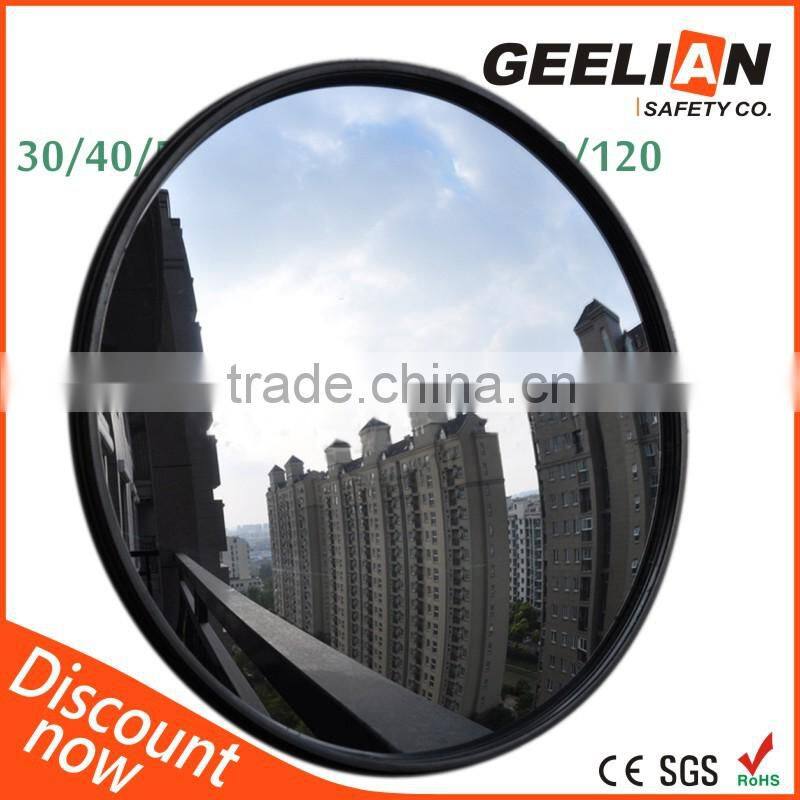 Polycarbonate / PVC / ABS Outdoor Wide Angle Convex Security Mirrors