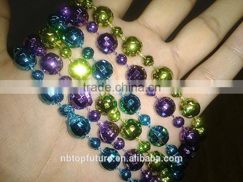 colorful plastic elegant beaded necklace for kids party