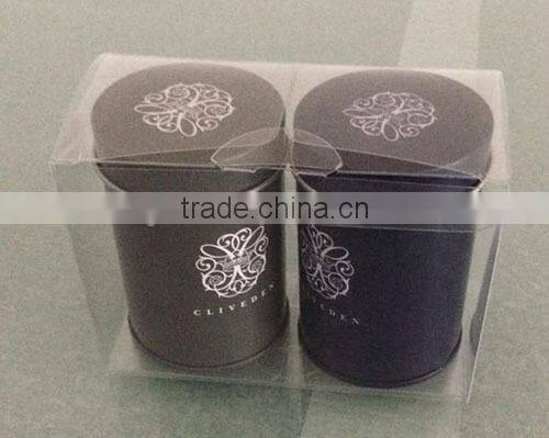 round tin tea box set