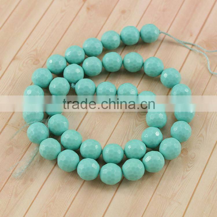 SB6569 Hot selling Synthetic Faceted Turquoise Bead Strands,Stone Bead strands