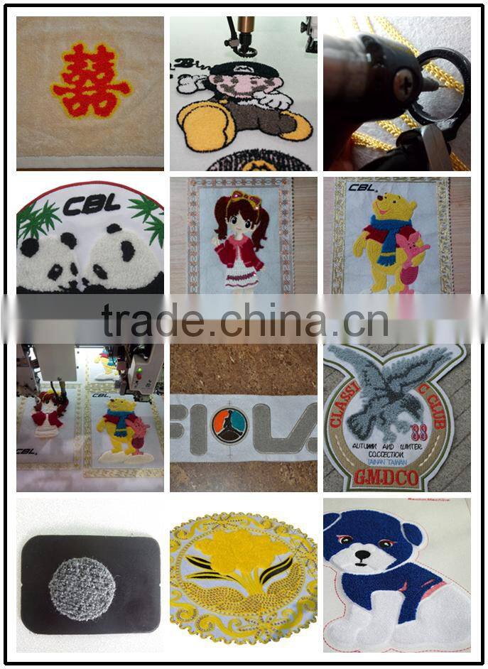 12 Heads Chenille +Flat + sequins Mixed Computerized Embroidery Machine