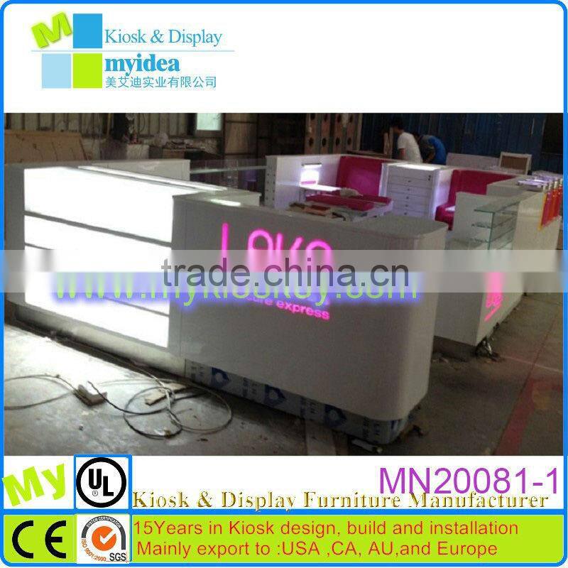Manicure and pedicure factory directly selling nail bar kiosk for manicure