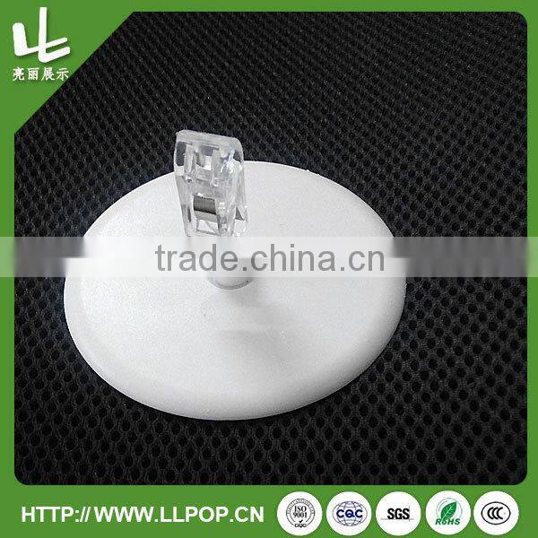 Round base transparent memo clip