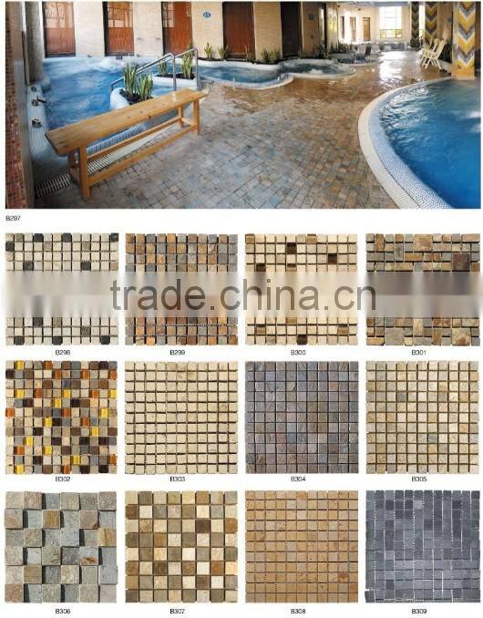 Wholesale Leaf Shape Water Jet Marble Mosaic Tile