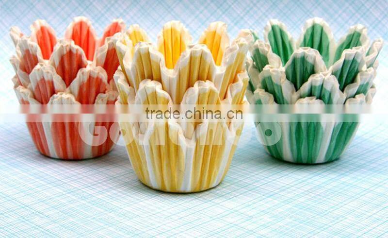 Square Tulip wholesale custom printed paper cupcake liners