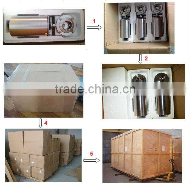 sanitary stainless steel pneumatic ball valve