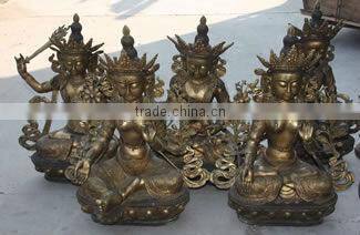 Chinese Antique Antique Brass Buddha Statue