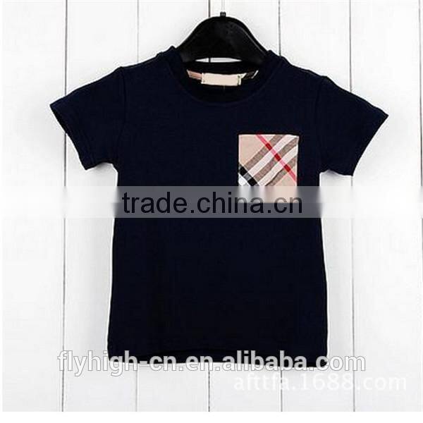 promotional short sleeve cotton material custom t shirt for kids