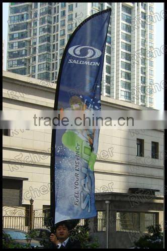 custom advertising feather beach flag banner