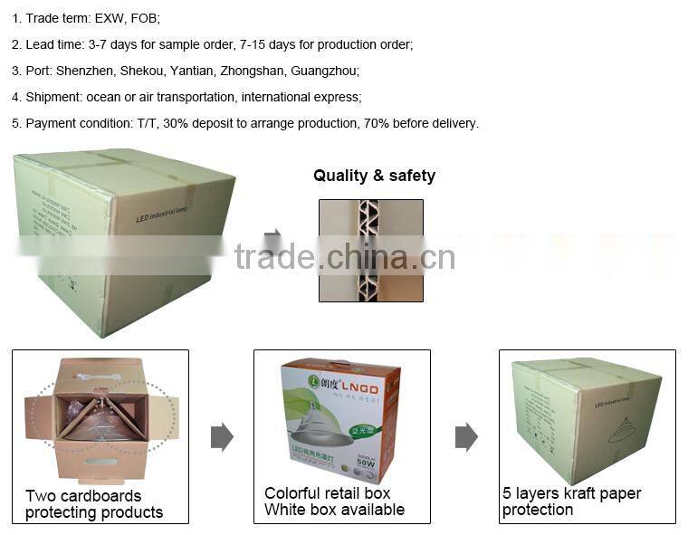 Meanwell power supply high brightness 100w led high bay light