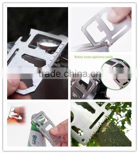 Pocket no folding multi Crimping Tool Credit card knife