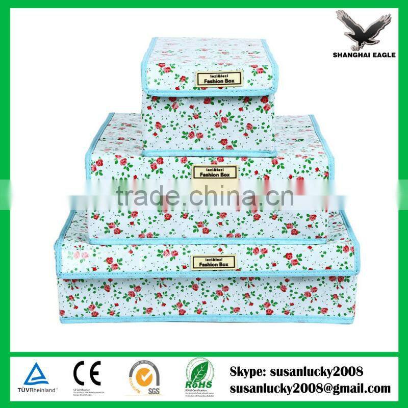 Multi-Function Non-woven Fabric Folding Make Up Cosmetic Storage Bag Box