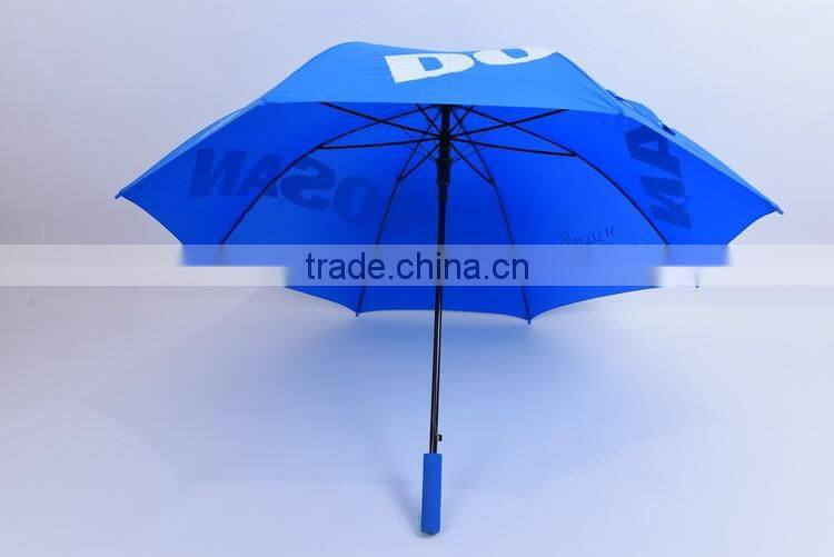 auto open advertising 190t straight umbrella EVA hadle umbrella