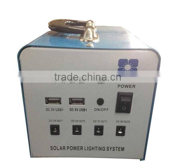 Nice Power 15W DC Solar System Kit , 2 Led light ,solar panel , battery