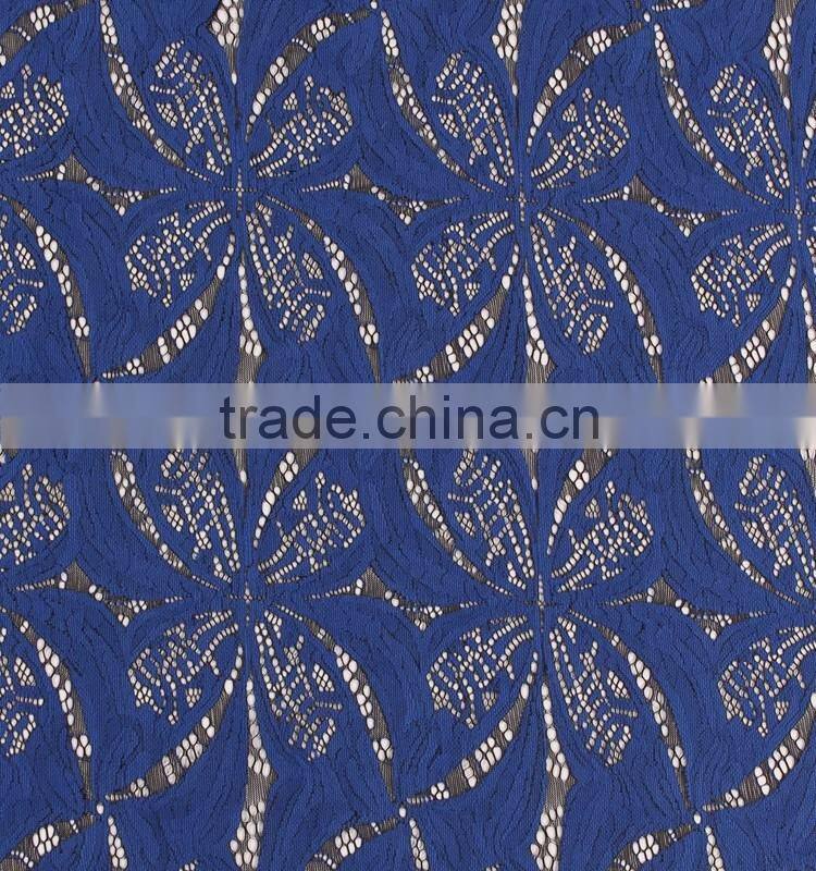 China supplier offer big flower french lace design for evening dress