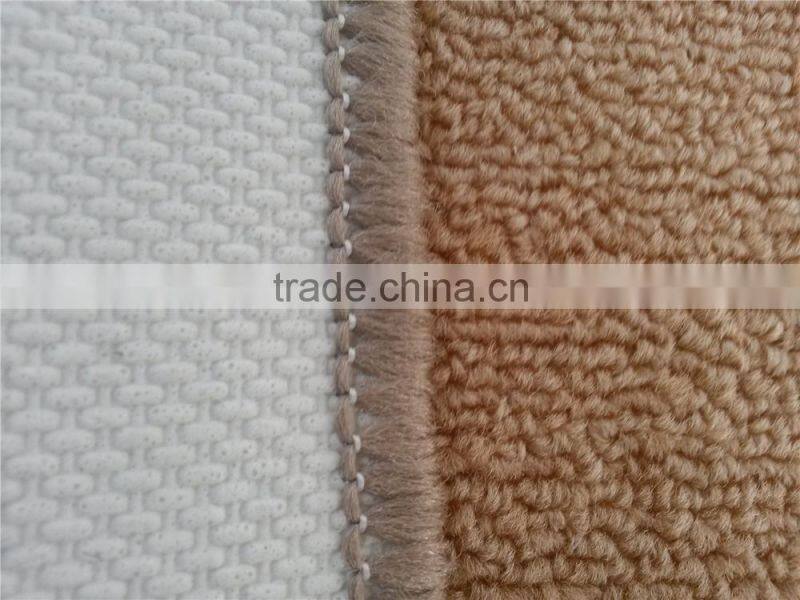 Multifunctional polyester loop pile printed logo mat