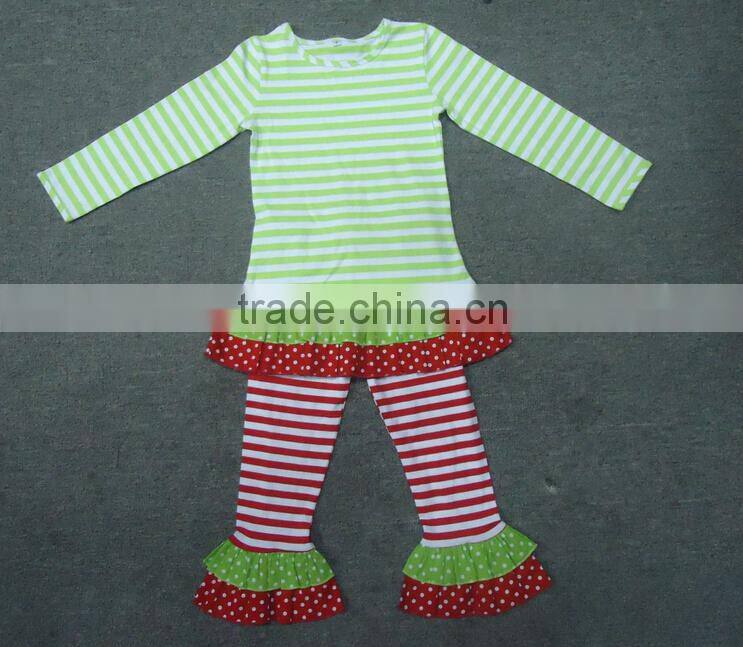 New Red white Wholesale Children cotton pajamas boutique set pajamas kids photo