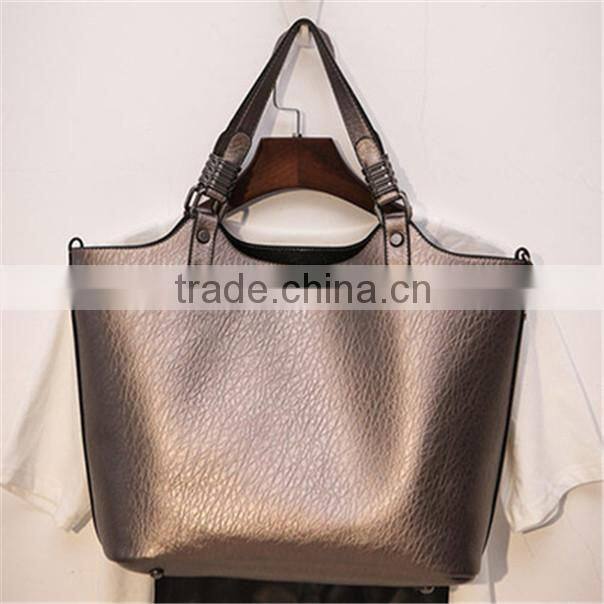 Customized simple women PVC chic printign shoulder Cosmetic Bags