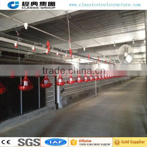 low cost steel structure modern chicken shed