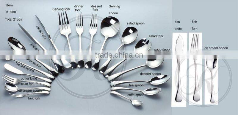 18/10 spoon and fork,banquet cutlery,stainless steel tableware