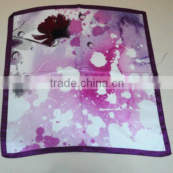 2015 hot selling high quality fancy 100% silk ladies hijab fashion arabic scarf