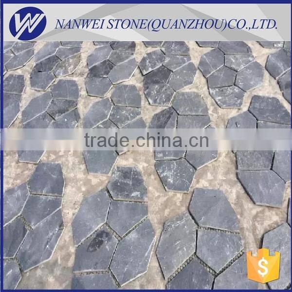 Dark color natural slate tiles for wall covering