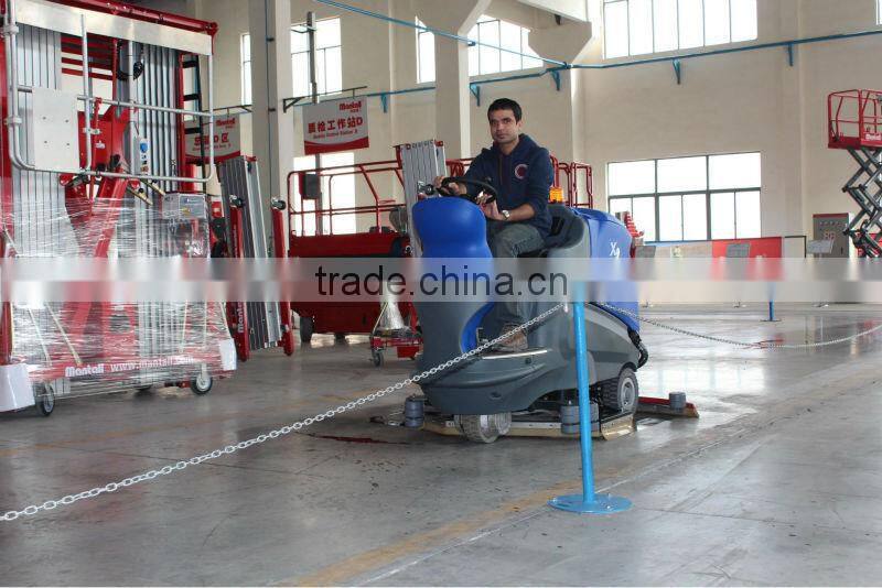Commercial ride on large floor scrubber ,floor cleaning machine airport used scrubber