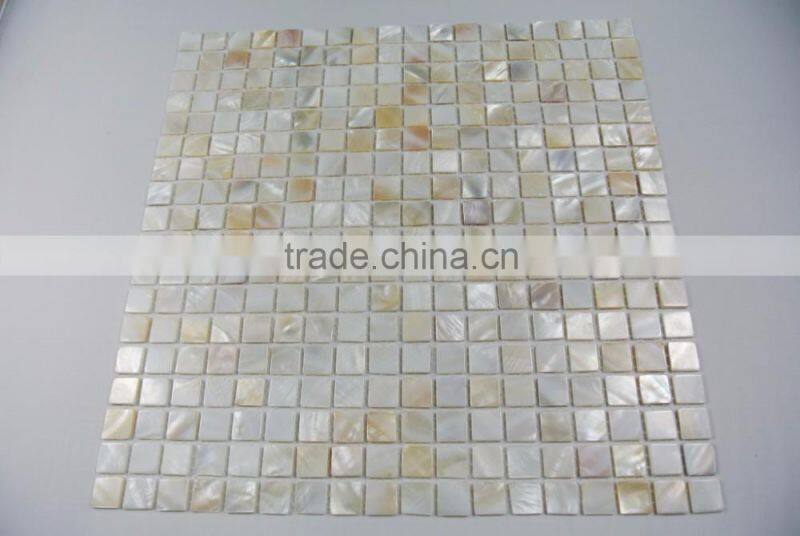 Natural white freshwater shell mosaic tile ,bathroom tile
