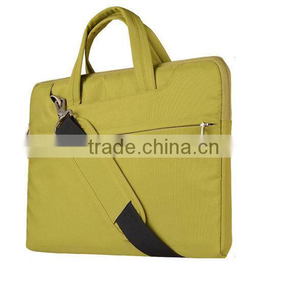 16 inch Purple Multi-functional Polyester Business Laptop Pouch Sleeve Case Bag Carrying Handbag Briefcase Laptop Messenge