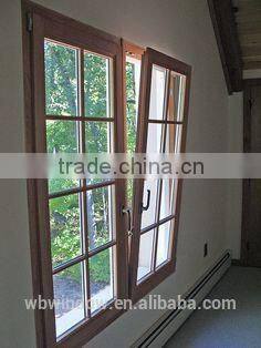 Latest design brown color PVC tilt and turn windows with grilles,PVC windows and doors