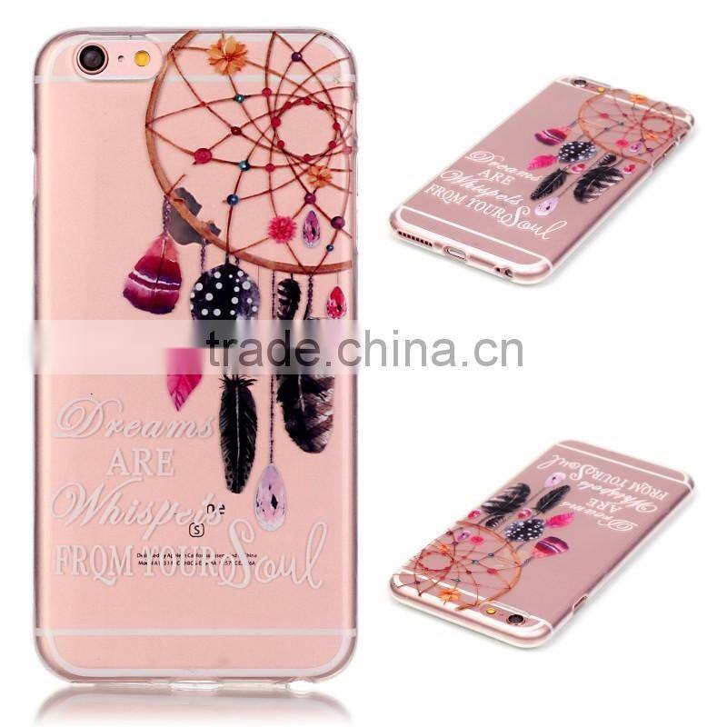 Fasion design Transparent TPU phone case , sample free mobile phone case for iphone 6/6S PLUS